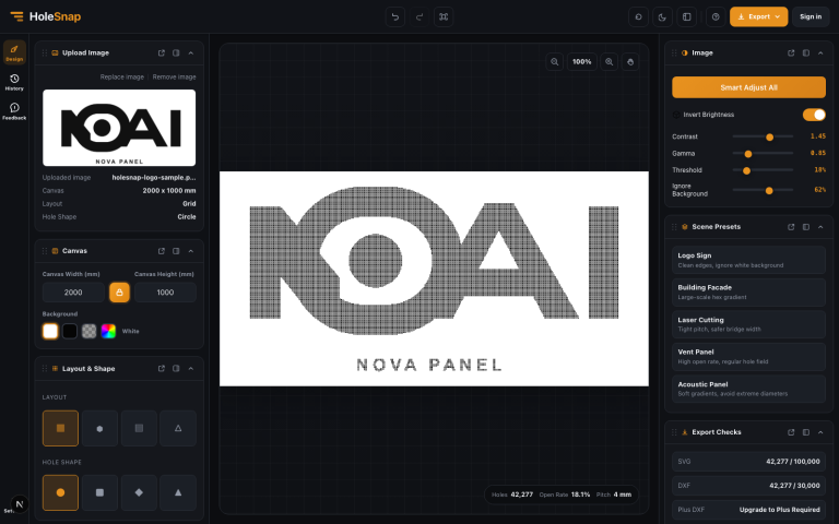 Image to Perforation: Turn Logos and Photos into Laser-Cut Patterns